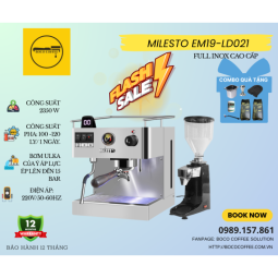 COMBO MÁY PHA CÀ PHÊ MILESTO EM19 -LB021