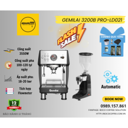 COMBO MÁY PHA GIÁ RẺ GEMILAI 3200B PRO - LD021
