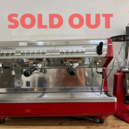 [SALE] Máy pha cà phê Nuova Simonelli 2 Group đỏ (đã qua sử dụng)