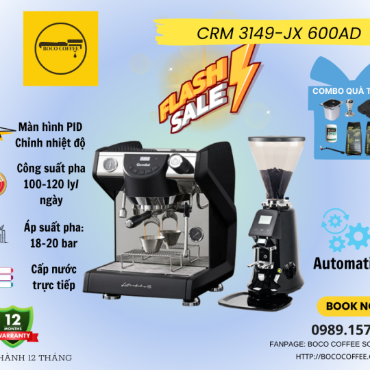 Máy pha cà phê GEMILAI CRM 3149 – Phiên bản cao cấp